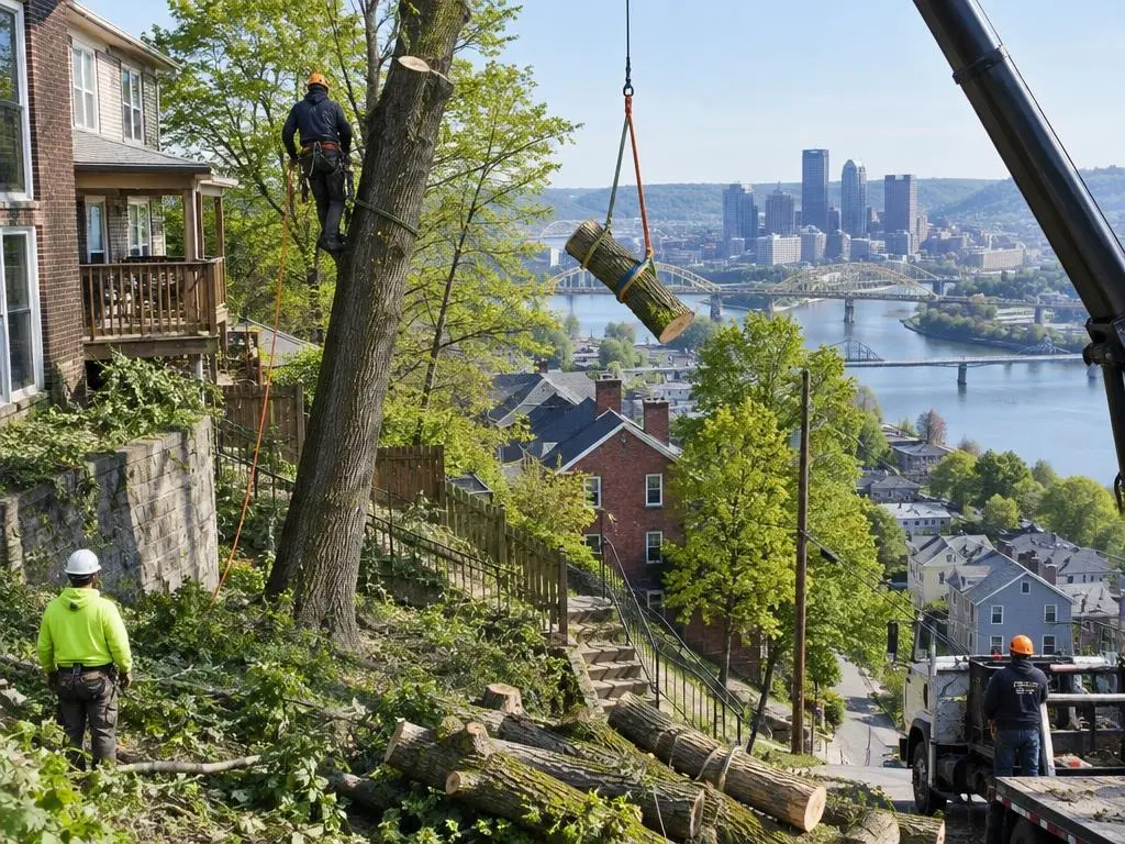 Hillside Tree Removal in Pittsburgh, PA